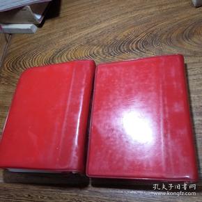 红宝书 无产阶级文化大革命文件汇编(1)(2) 金属凹凸头像 有林像