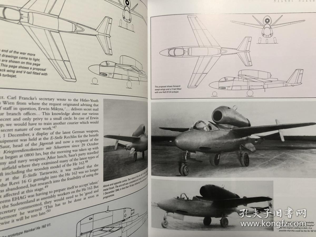heinkel he162 volksjager 二战德国亨克尔he162喷气式战斗机