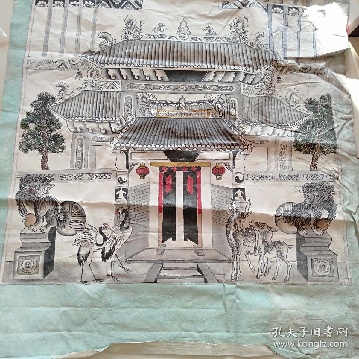 都是布做的,手工绘制