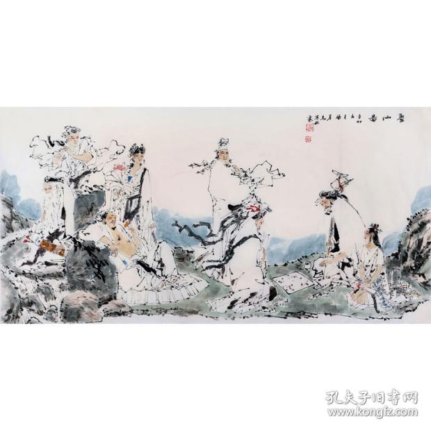 【马寒松】写意人物 聚仙图