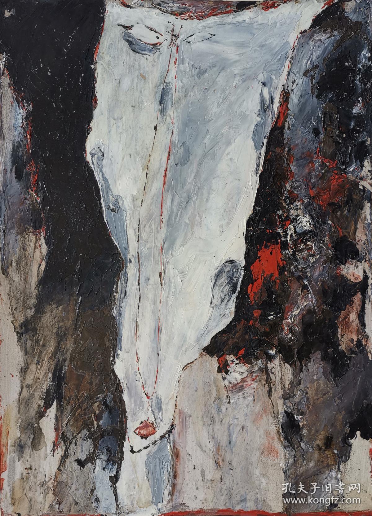 【现代油画:人像】著名油画家邱兵作品,作品曽入选全国美展,在中国