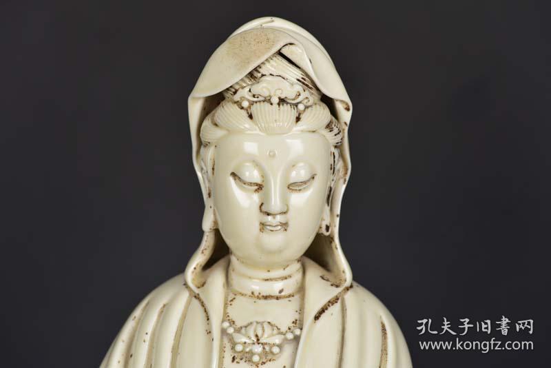 明万历德化窑何朝宗印观音造像