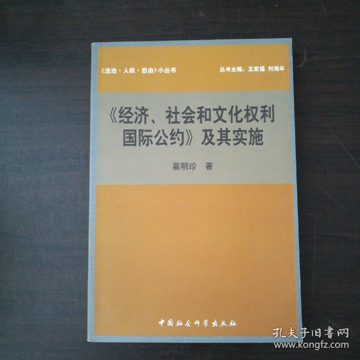 《经济,社会和文化权利国际公约》及其实施