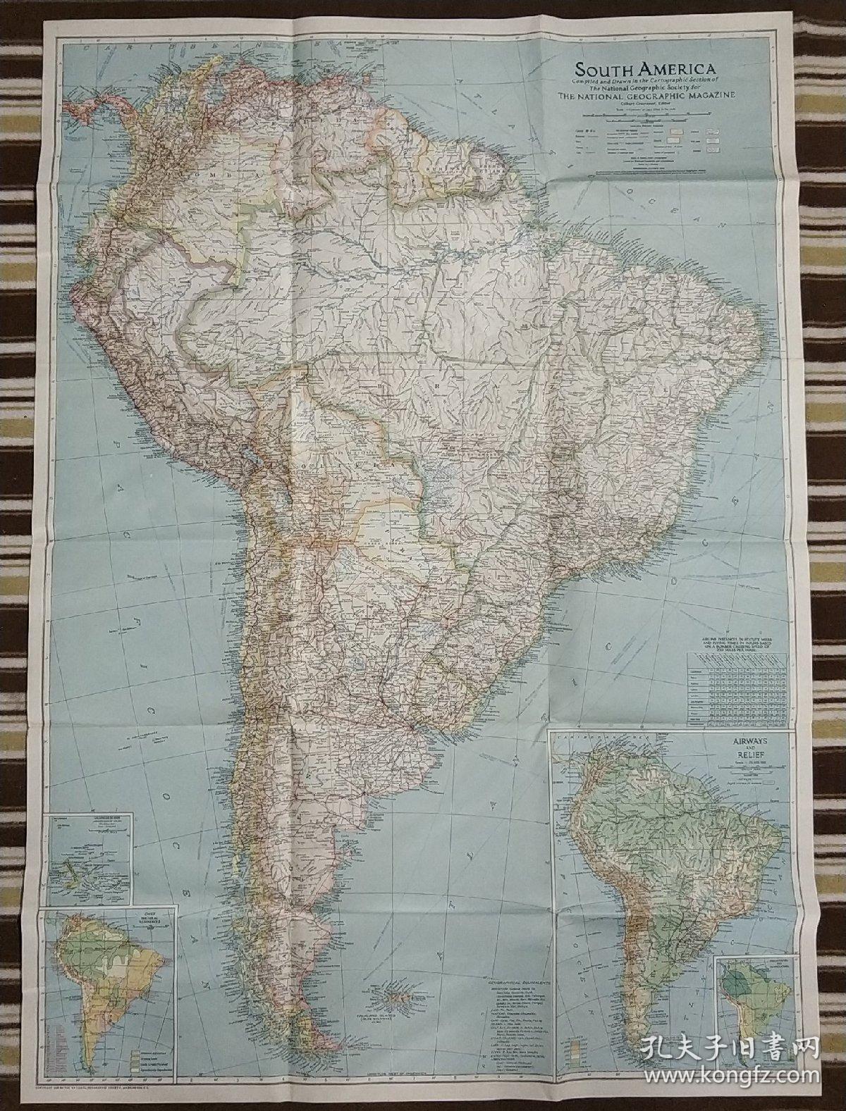 south america 南美洲地图