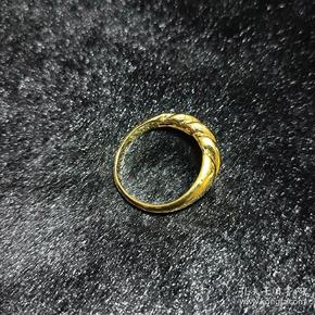金戒指,久不褪色,指环,金戒指.3.4克