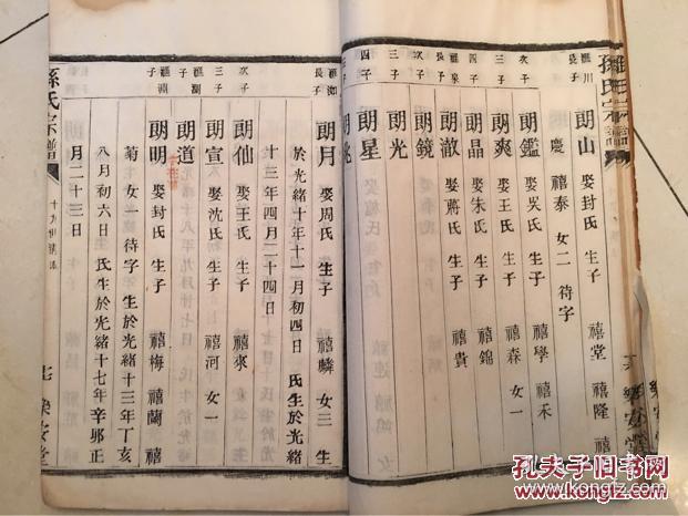 孙氏家谱