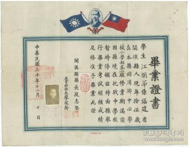 【静思斋】抗战时期福建闽侯县县长段志坚签发