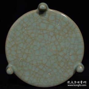 特价秒杀1480元★精品瓷器■【★★宋汝窑冰裂纹三足奁