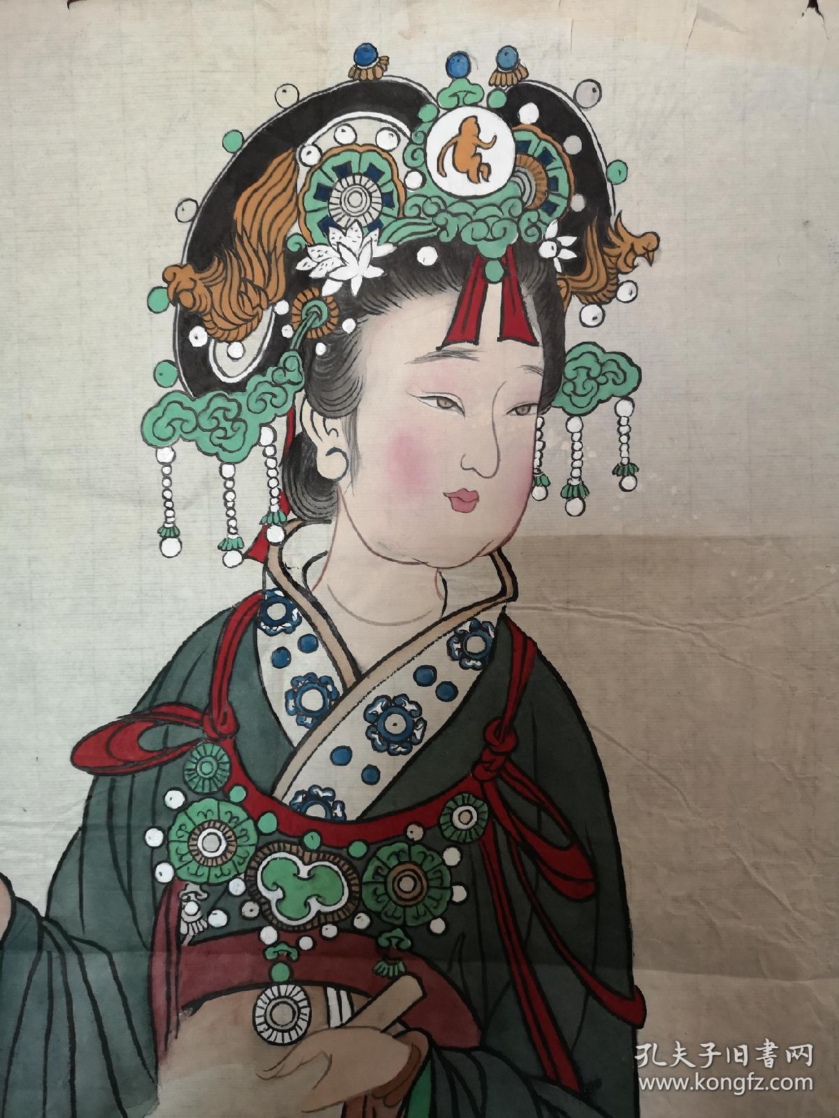 唐代美女图 工笔