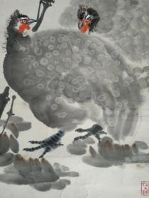 原南京军区空军司令部政治部主任裴如良国画《