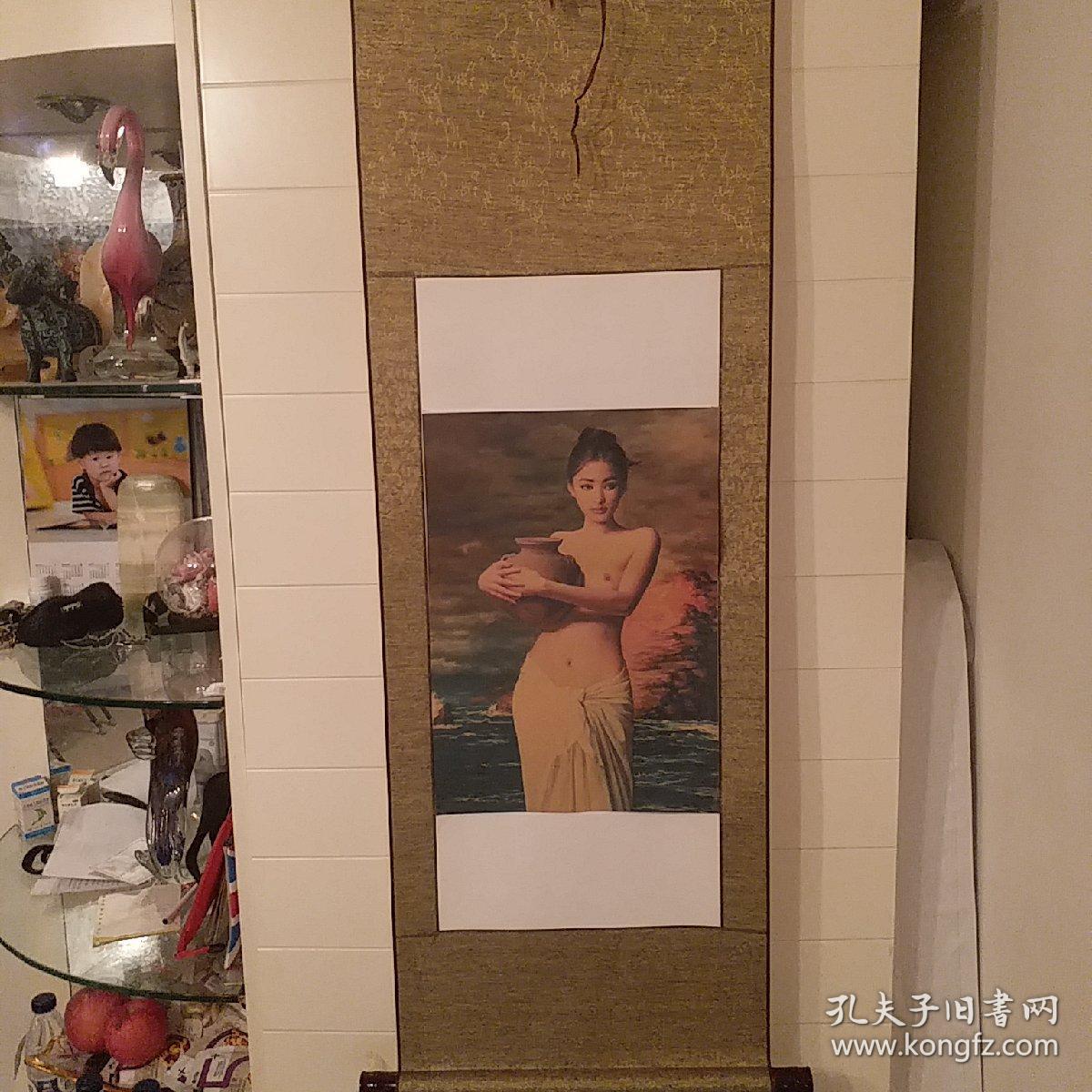 世界名画《抱陶女》(装饰画浅色编号62.深的色编号63.