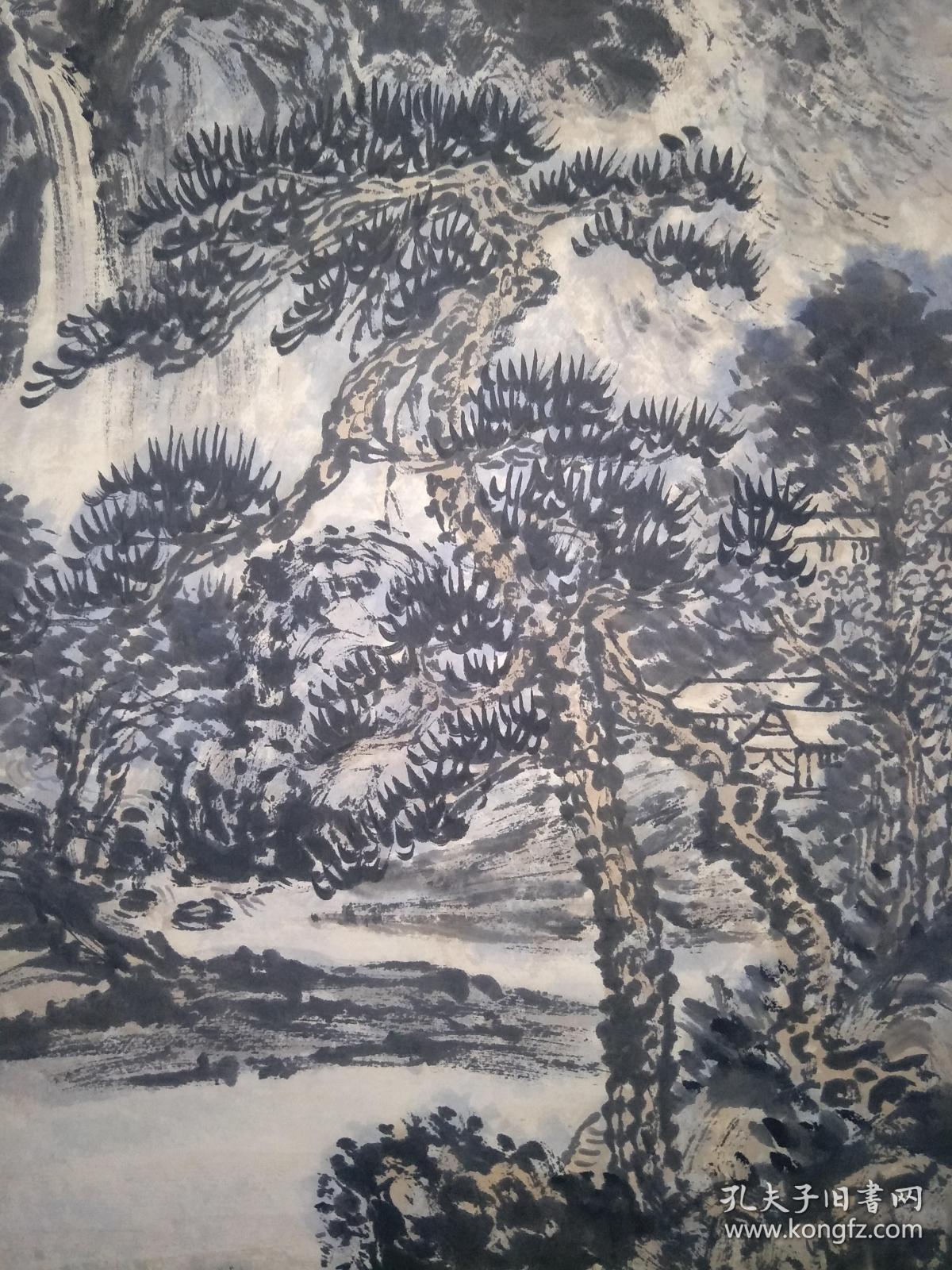 山东老一代画家黑白龙山水本店字画不讨论不纠缠真假问题下单前请看好