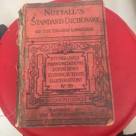 nuttall standard dictionnary of the English languace