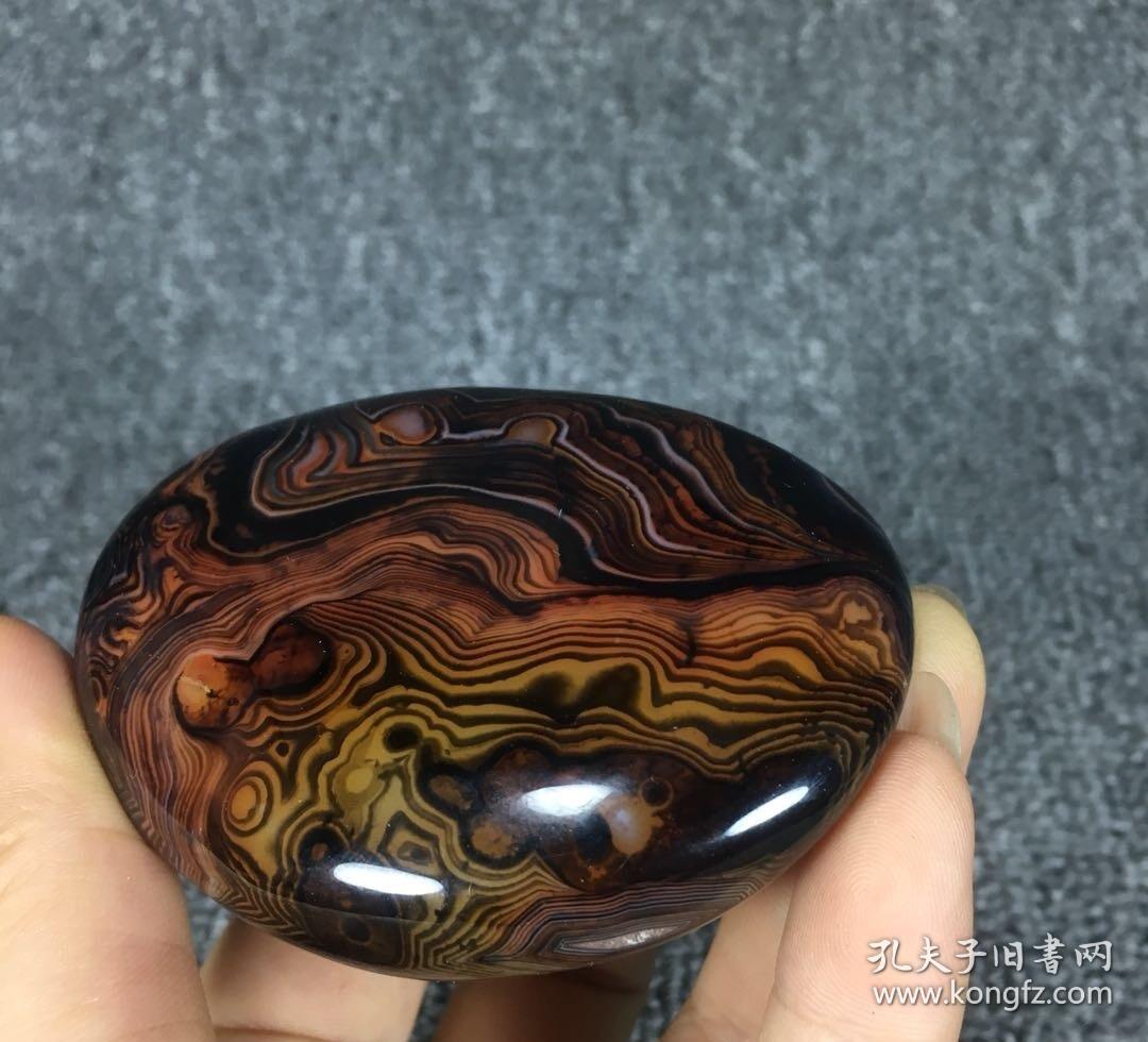 1684 马达加斯加 缠丝 玛瑙 原石 144克