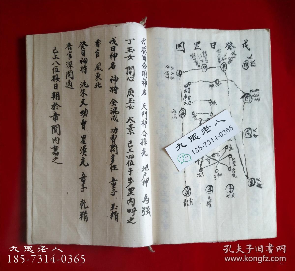 罕見:手抄道教符圖咒語手稿【玄門進章表用有秘旨】進表詞告符遣官法
