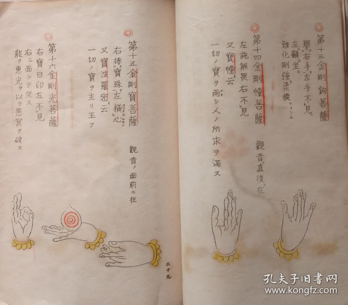 当麻曼荼罗印相 当麻曼荼罗印契图 东密 唐密诸尊手印