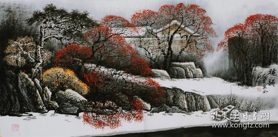 名家于永茂山水国画秋景纯手绘