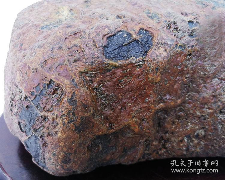 顶级陨石硅化铁镍陨石天外来客难得一见的红皮陨石天降珍宝有磁性真正