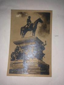 外国老照片明信片  索菲亚 俄军纪念碑