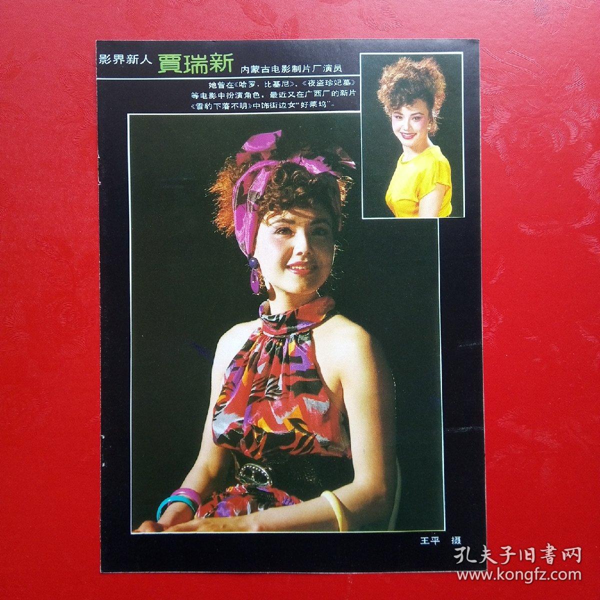 贾瑞新 彩页一张 d09