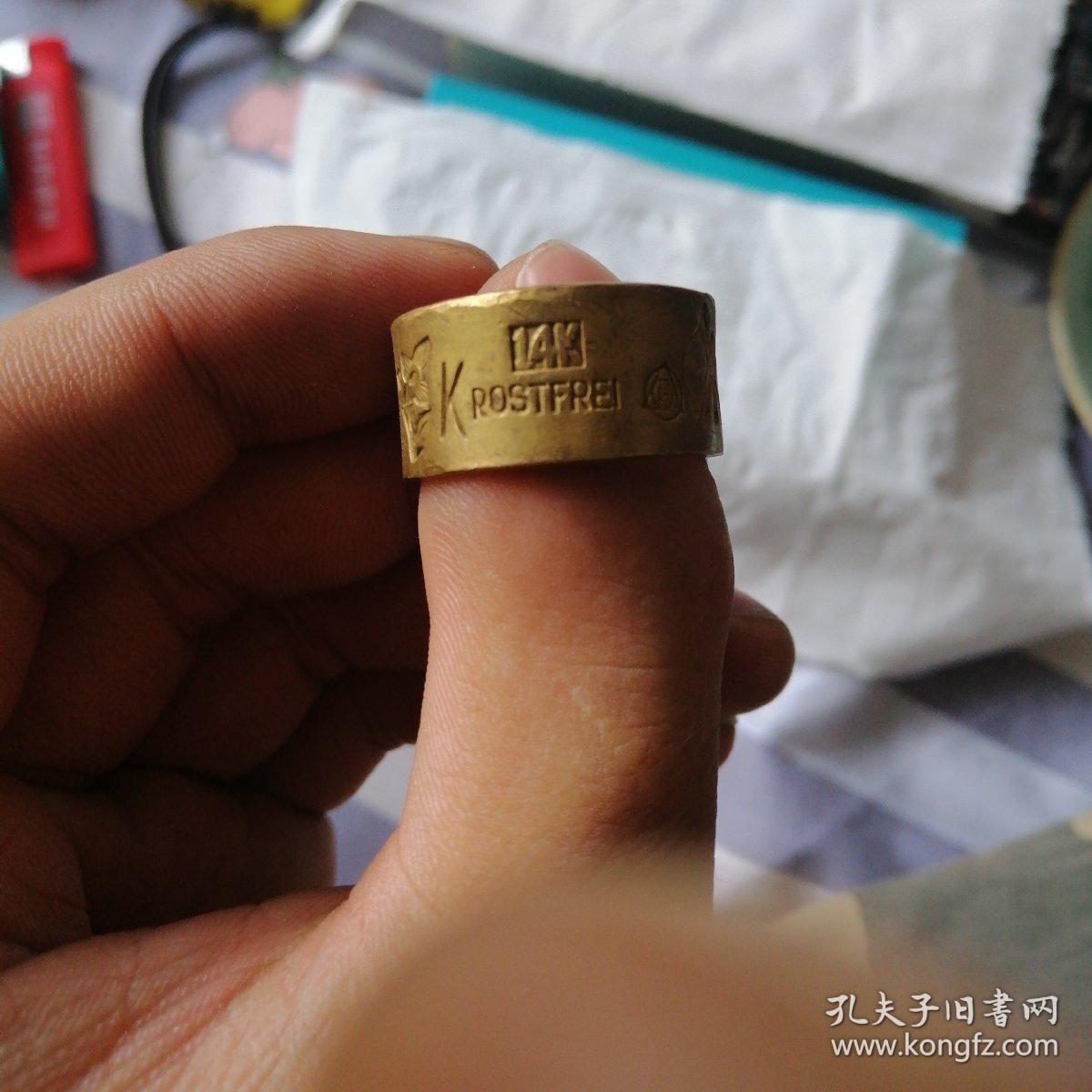 1902年德国14k金戒指包老