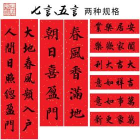 墨点字帖中华好春联颜真卿毛笔字帖楷书入门临摹集字2018年新春门贴