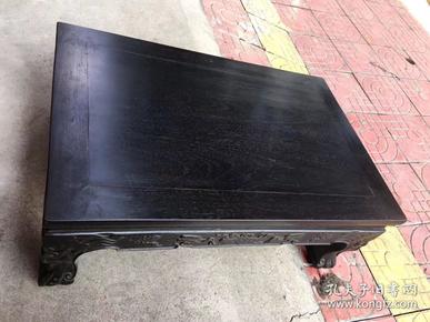 紫檀木纯料小桌子,底部披麻灰,长60cm,宽40cm,高23cm,老家具