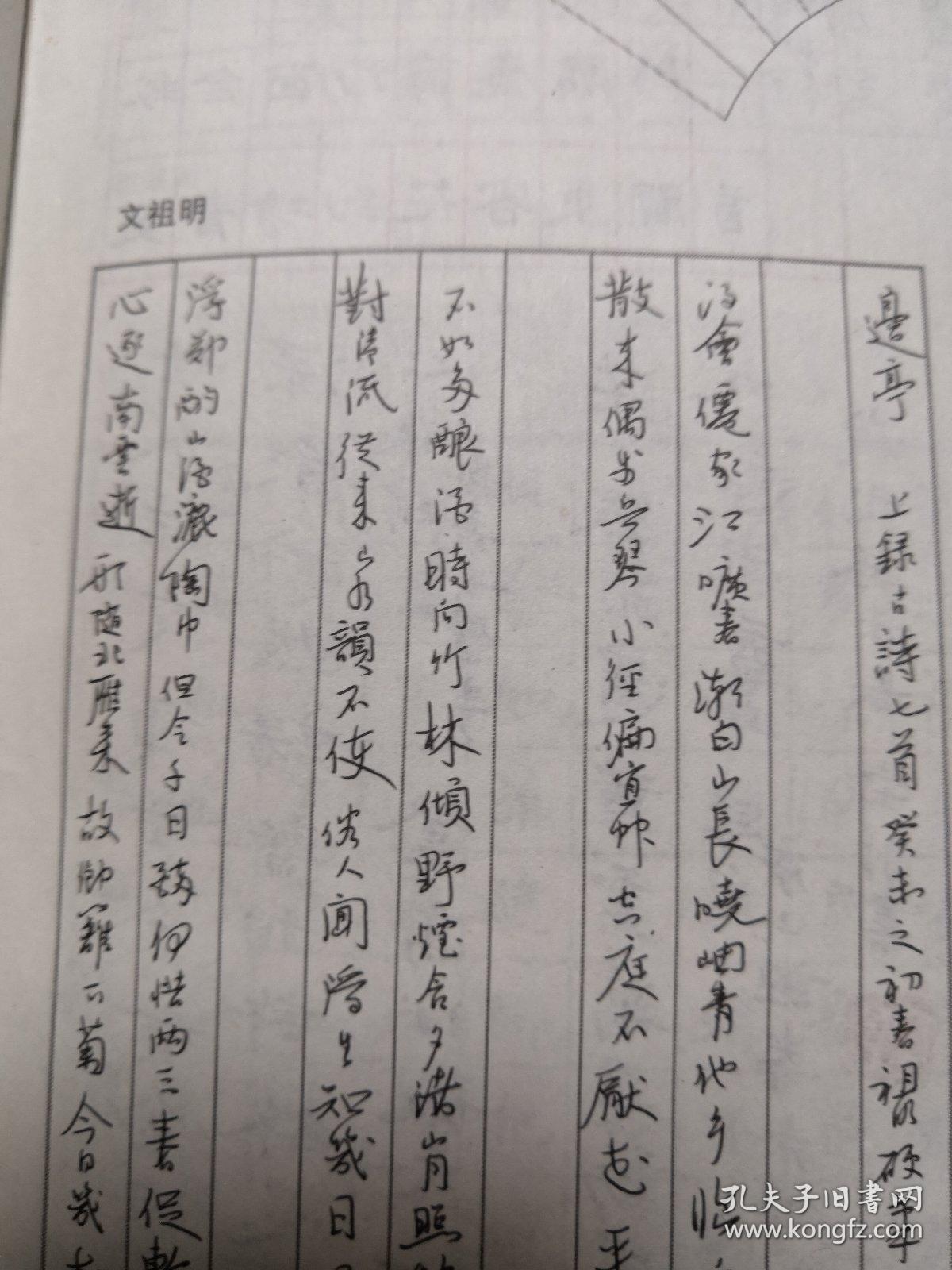 文祖明 钢笔书法(硬笔书法)书法 1件 出版作品,出版在 《中国钢笔书法