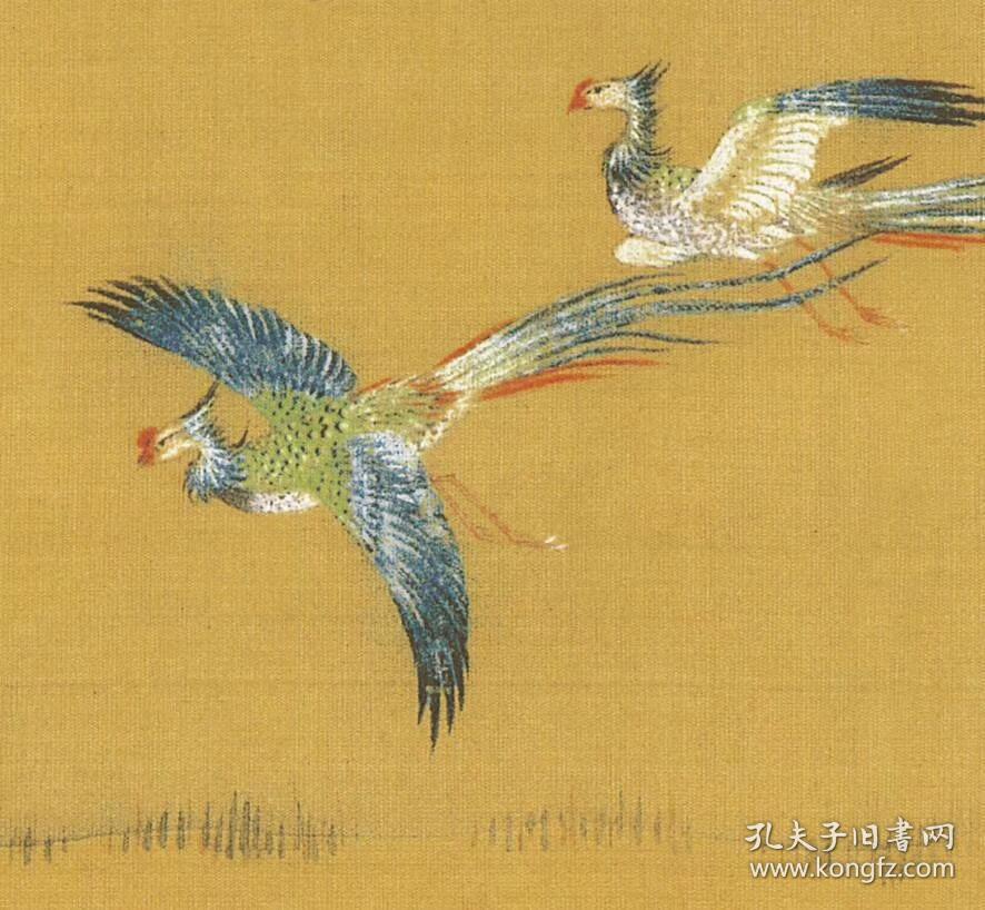 沈铨 百鸟朝凤图卷.纸本大小42.6*990.11厘米.宣纸原色微喷印制.