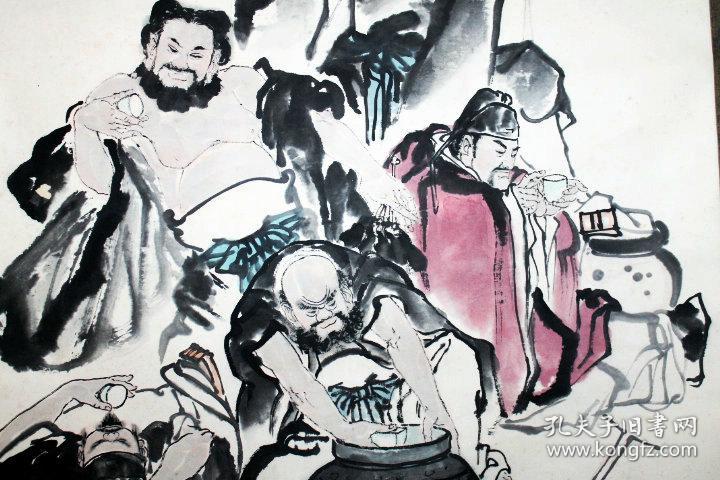 顾青蛟 李钢 八仙醉酒图