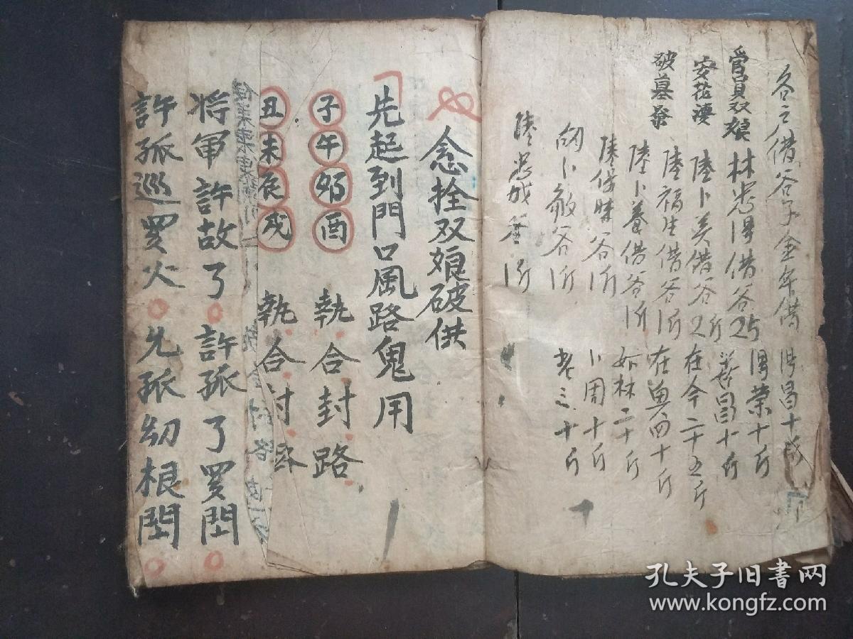 b2055 民国十五年,云南一带民间罕见法脉,内容奇幻玄奥,带神符密图,天