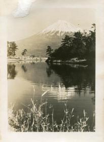 民国时期 日本富士山 大幅银盐老照片