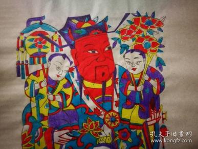 杨家埠木版年画—文曲星到(同顺德画店精品,具有巨大升值潜力,值得