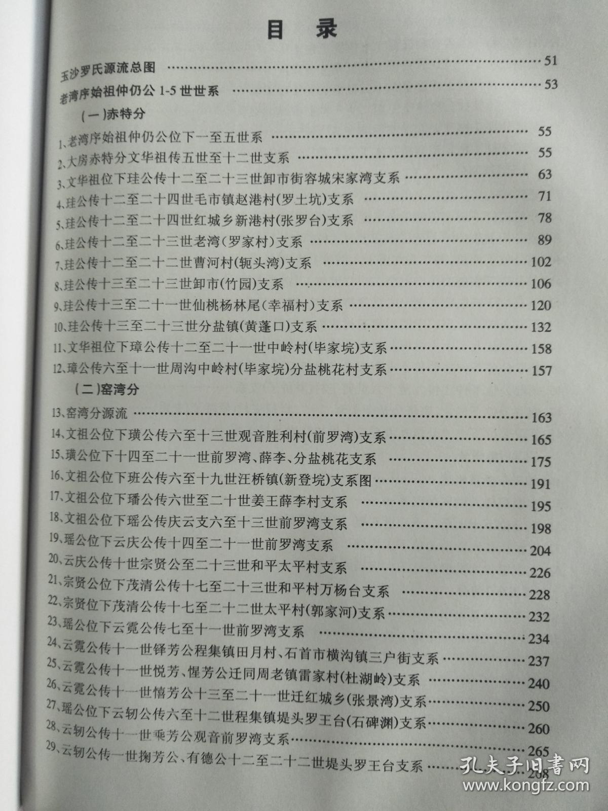 罗氏族谱豫章罗氏族谱六兰公字君容第一册硬精装大16开934页2011年版