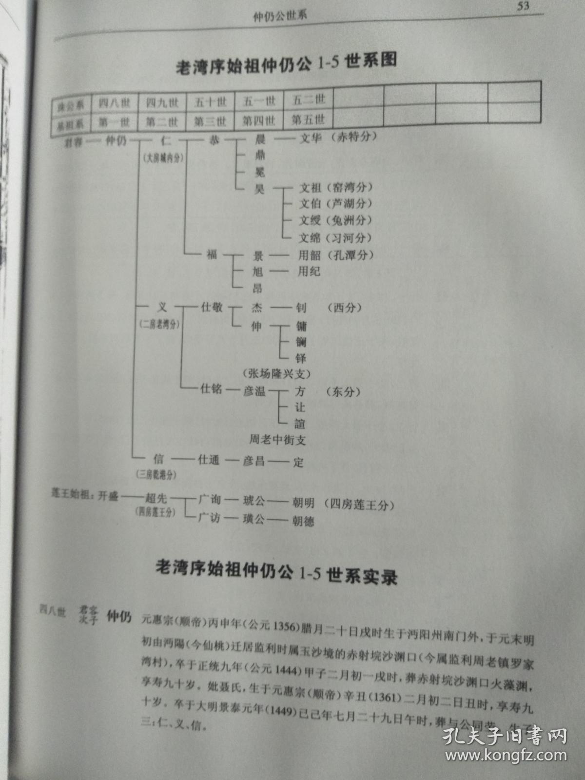 罗氏族谱豫章罗氏族谱六兰公字君容第一册硬精装大16开934页2011年版