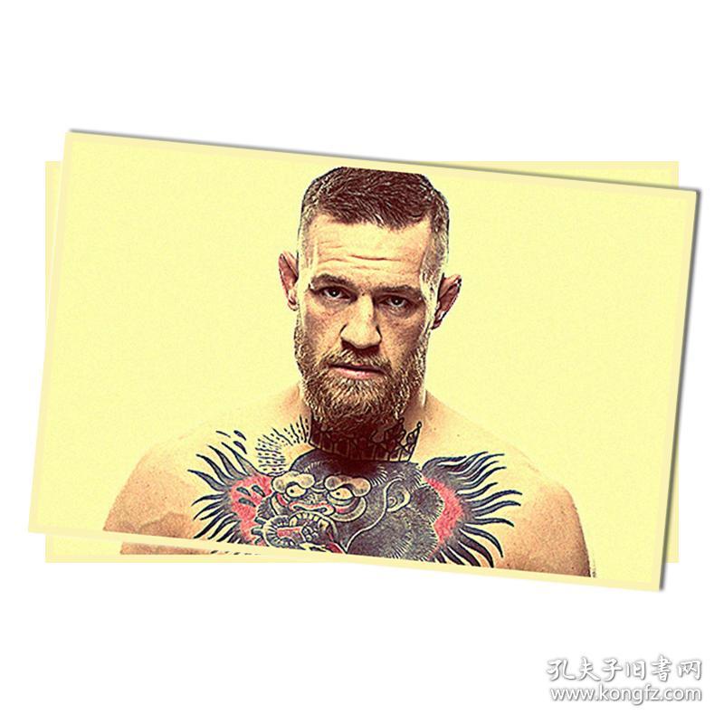 康纳麦格雷戈嘴炮 mma ufc 复古怀旧牛皮纸海报 珍贵老照片 装饰画