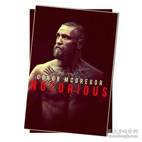 康纳麦格雷戈嘴炮 mma ufc 复古怀旧牛皮纸海报 珍贵老照片 装饰画