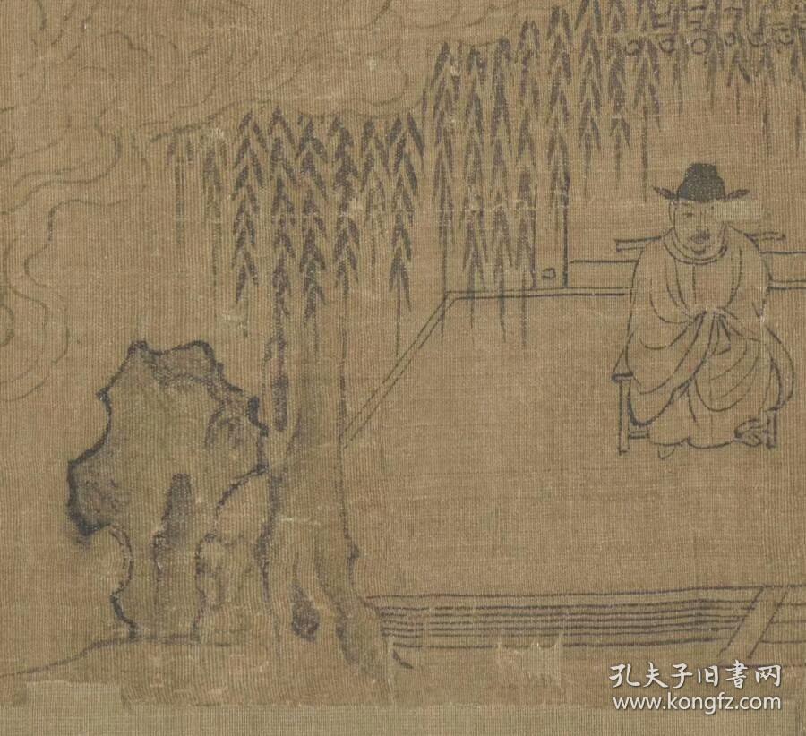 宋李公麟孝经图卷纸本大小346043厘米宣纸原色微喷印制定制产品不支持