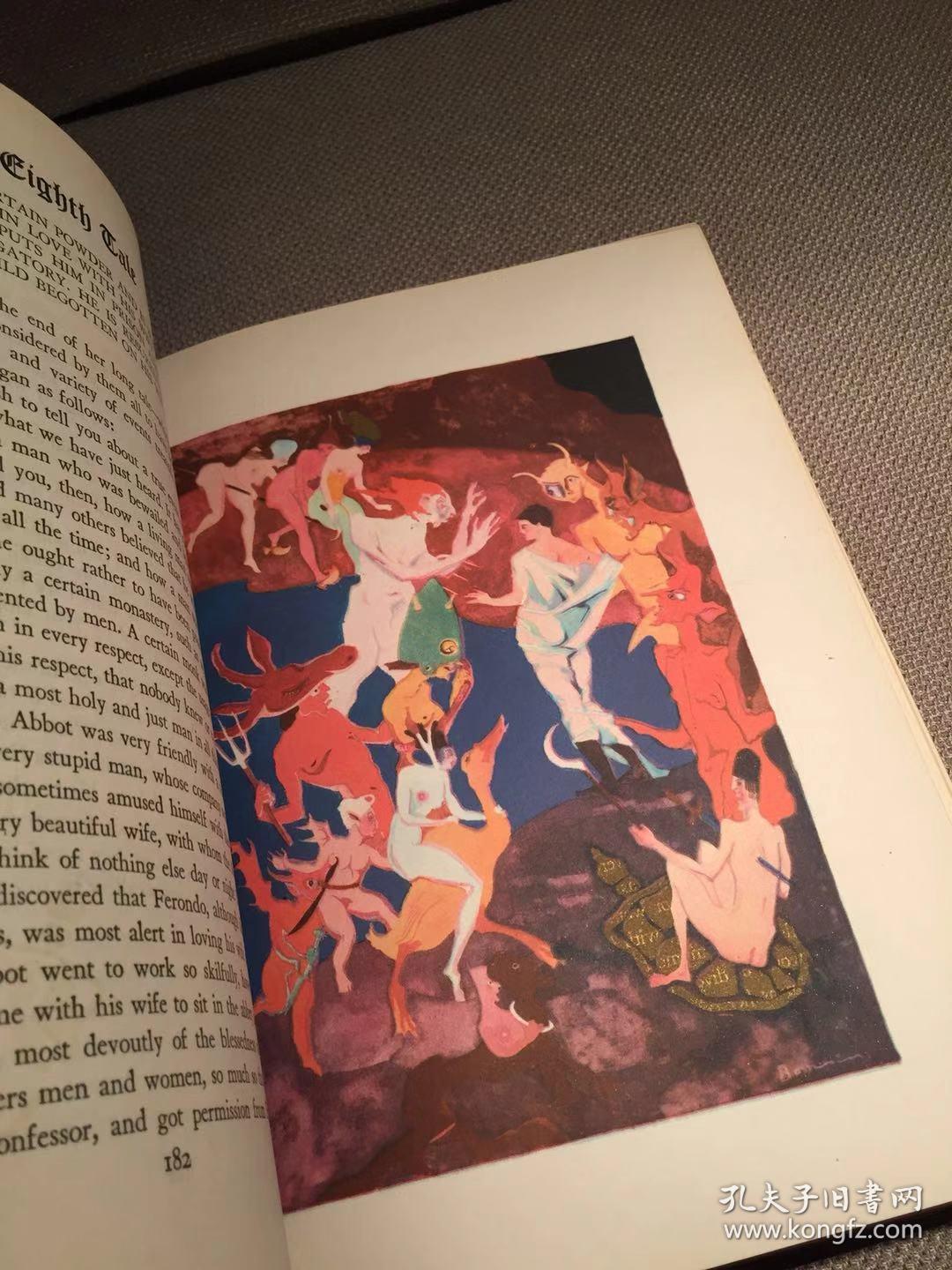 the decameron(薄伽丘《十日谈》,jean de bosschere插图,布面精装大