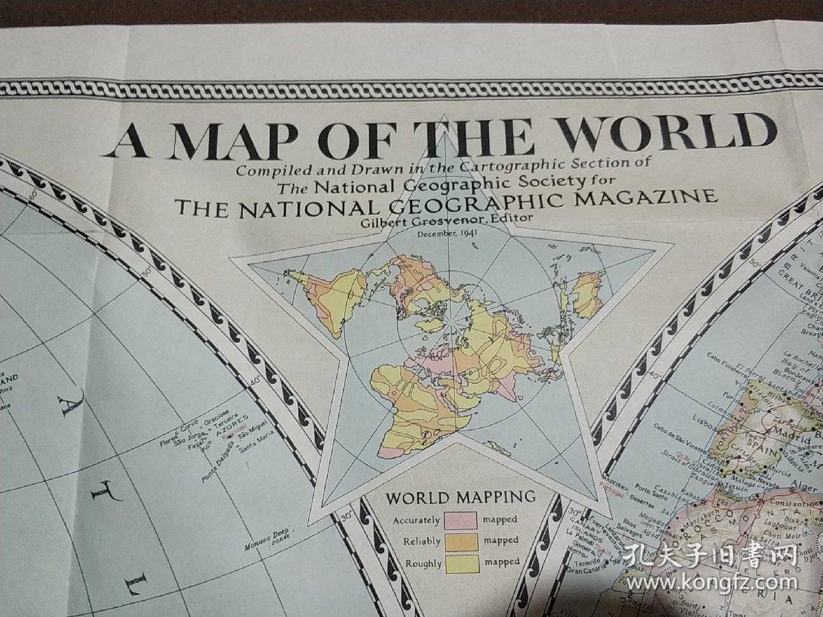 the national world,nationalgallery national geographic国家地理杂志地图系列之1941年12月 a map of the