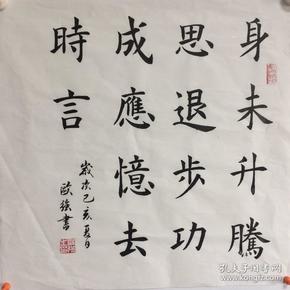 身未升腾思退步 功成应忆去时言 50 50cm