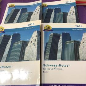 SchweserNotes 2016 Level I CFA Book（四册合售）