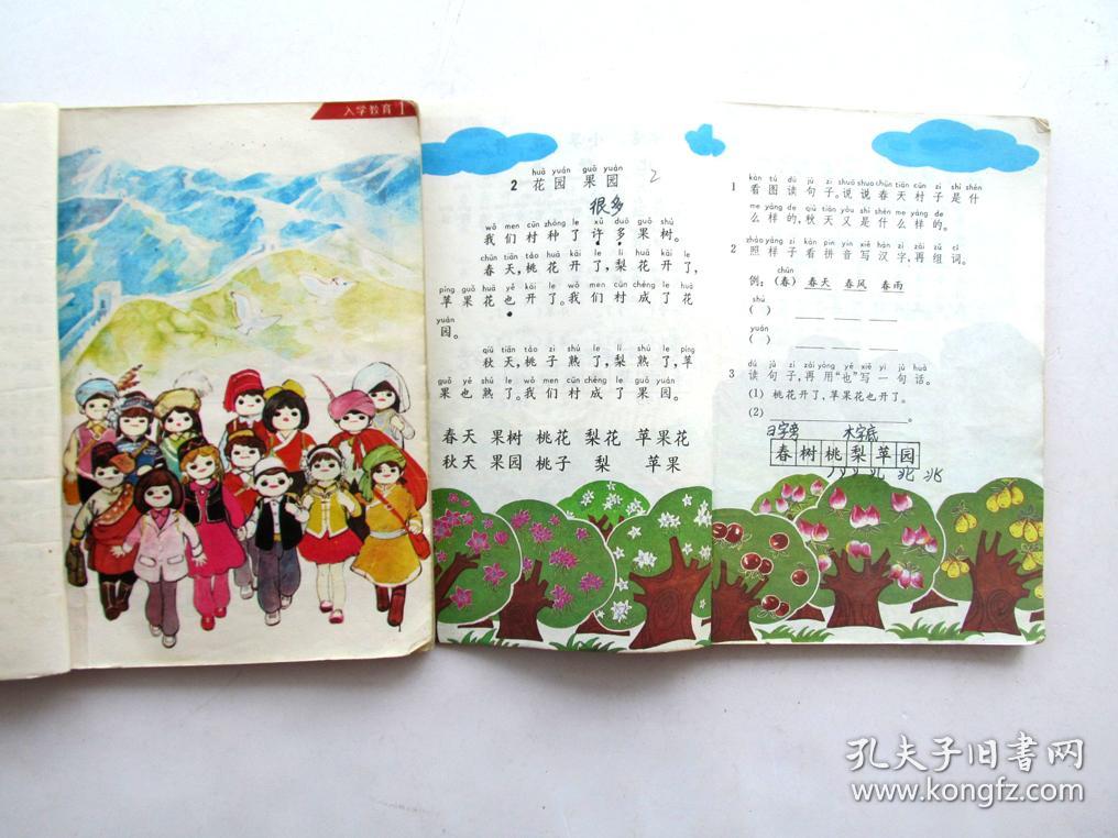 80后90年代人教版怀旧老课本九年义务教育六年制小学教科书语文一套
