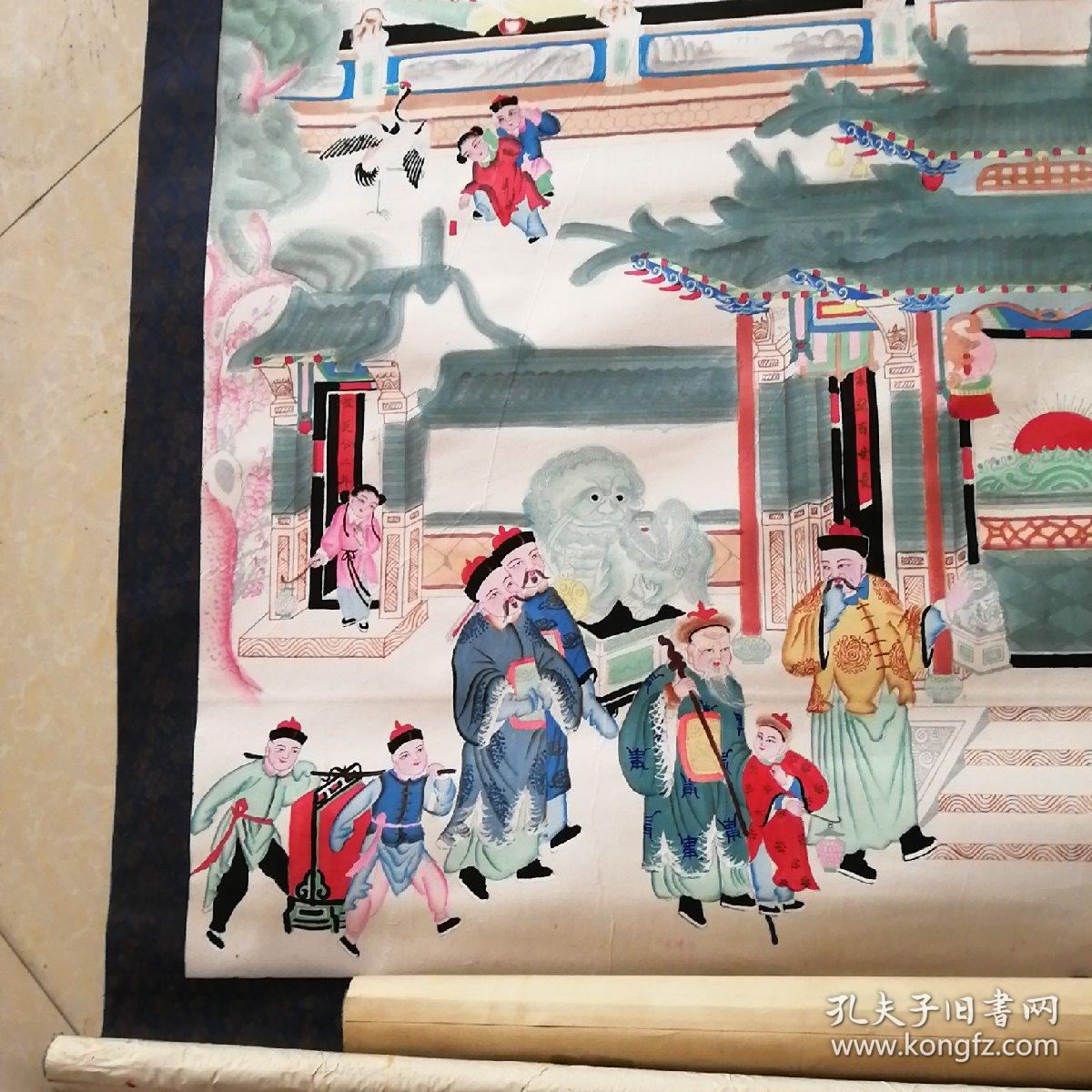 高密扑灰年画:大家堂