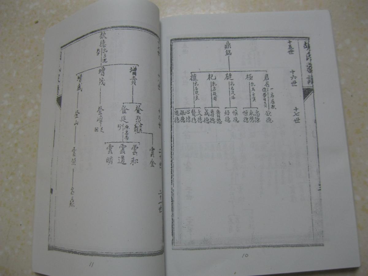 重修胡氏家谱(河南省内乡县乍岖乡胡楼一带.影印附民国时期的原家谱.