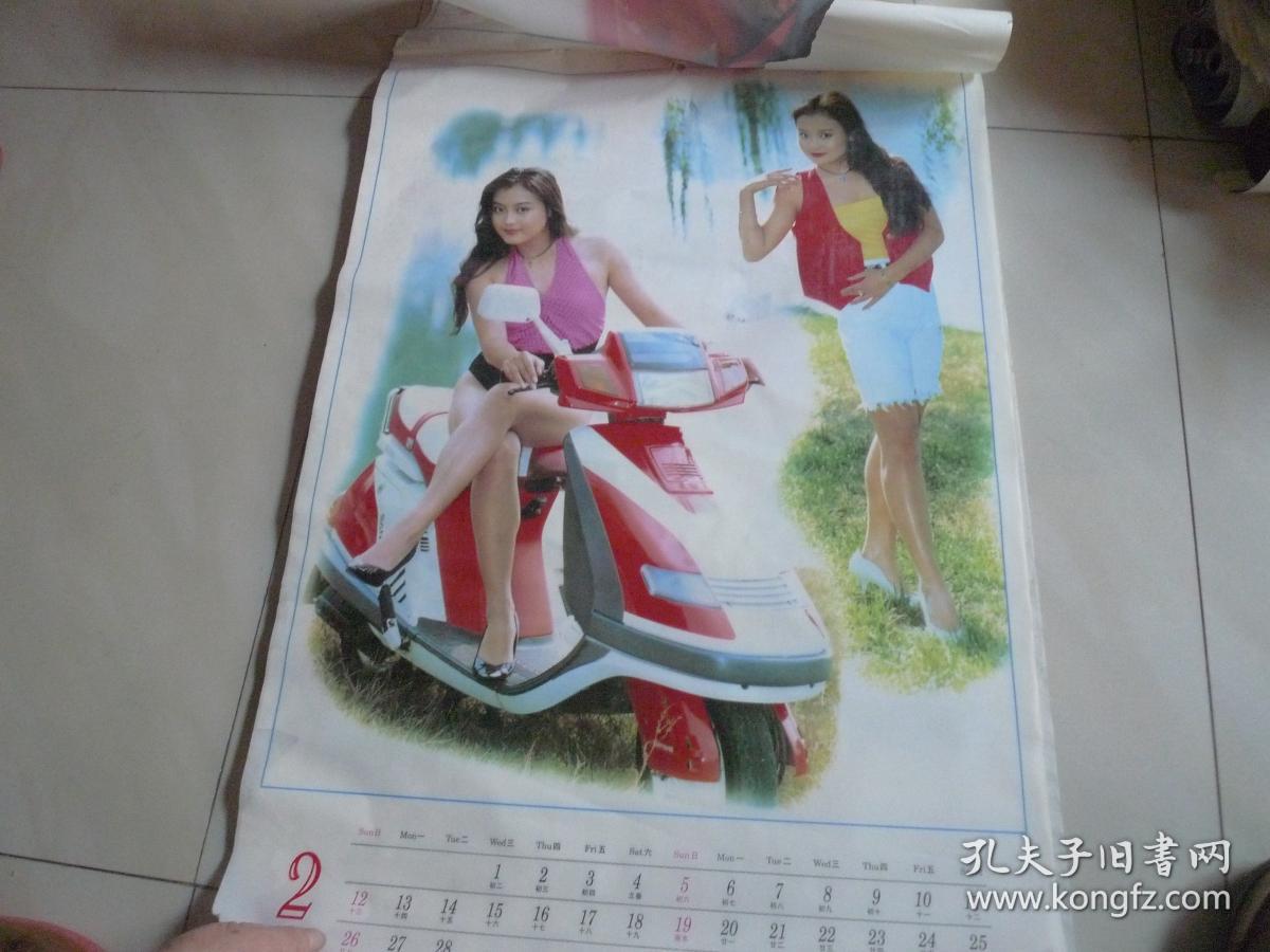 1995年塑纸美女挂历 全年十二张全 [群芳]_贾育平_孔