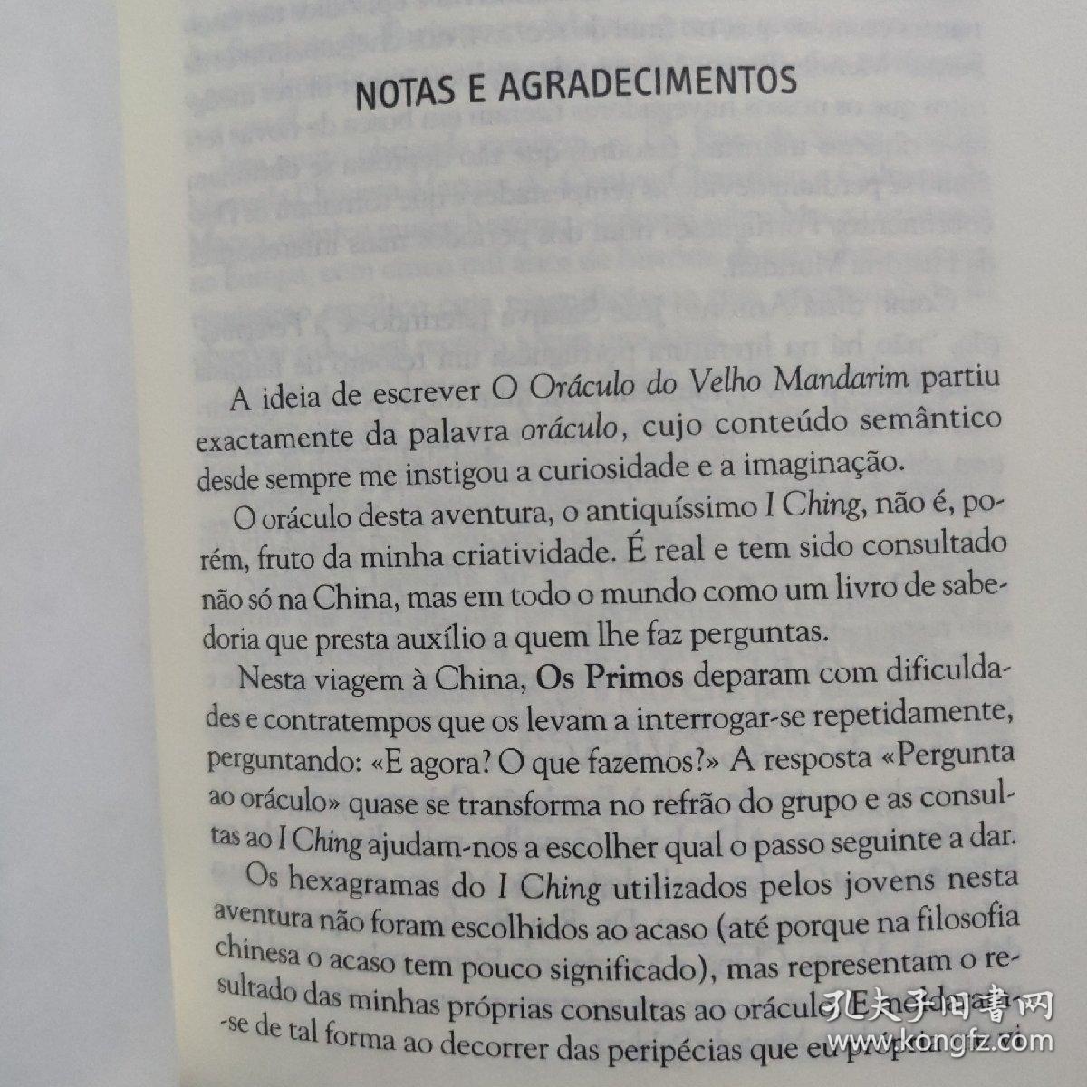 o oráculo do velho mandarim 葡萄牙语 小说