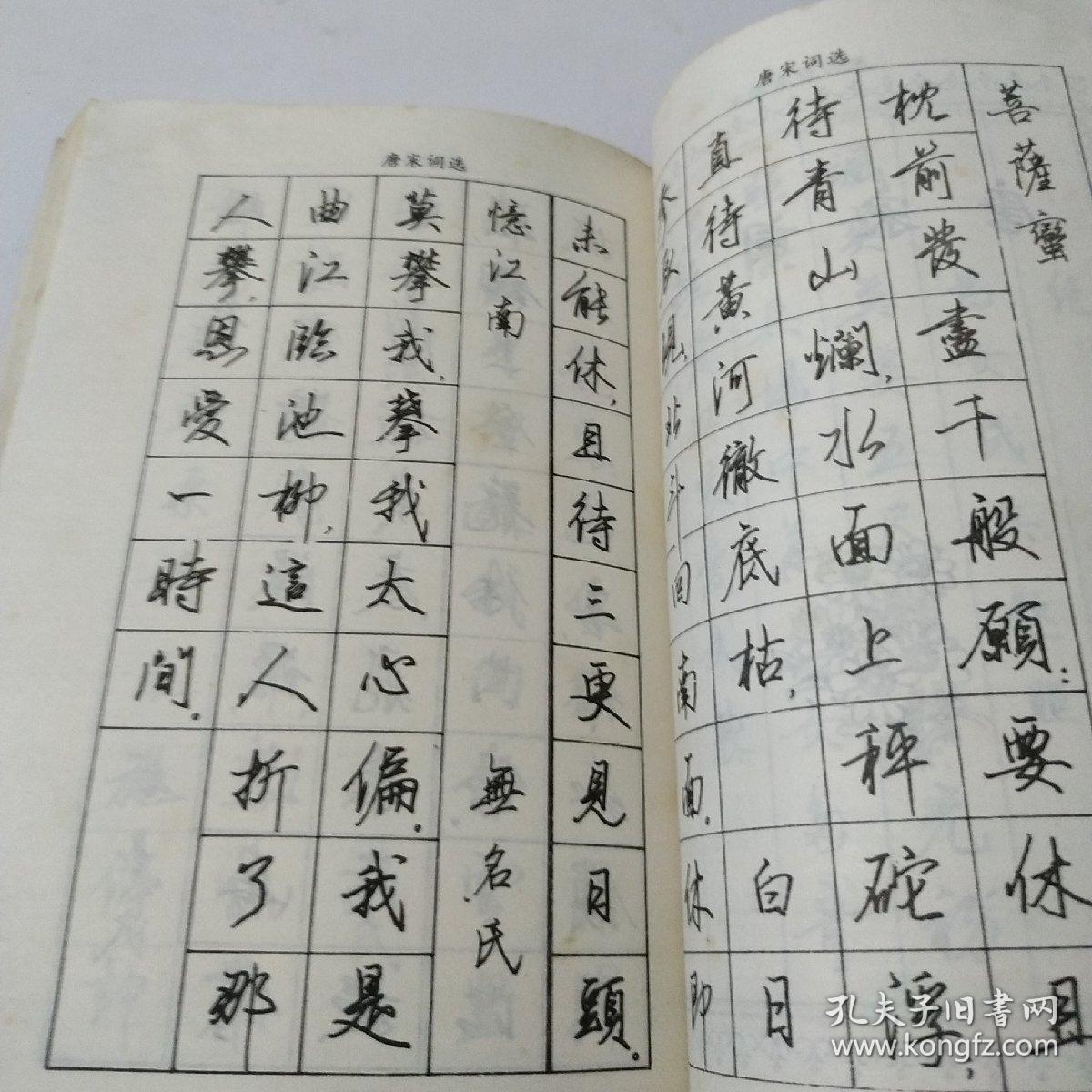 梁鼎光钢笔字帖:有水迹如图