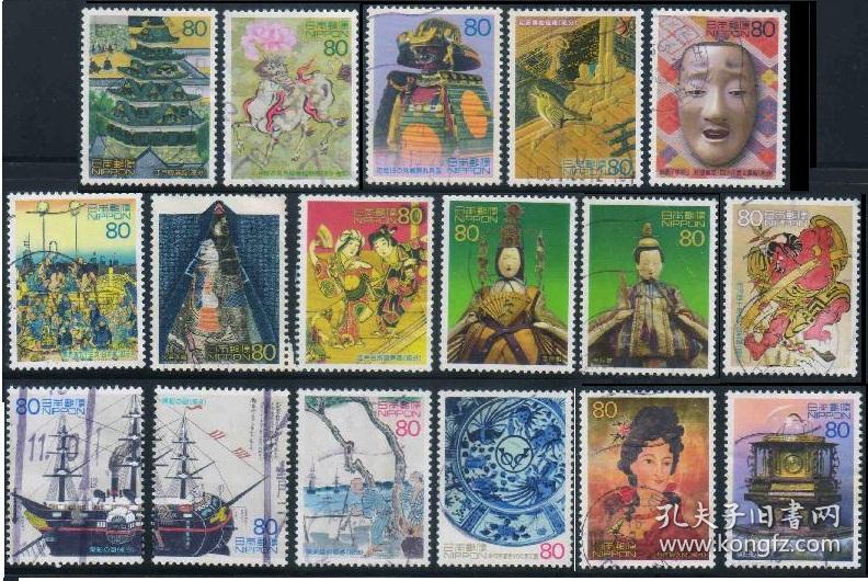 日邮·日本邮票信销·樱花目录编号c1891-1893 2003年