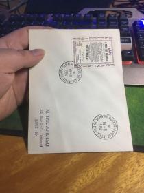 外国信封，1964，贴法国大邮票一张，20190512